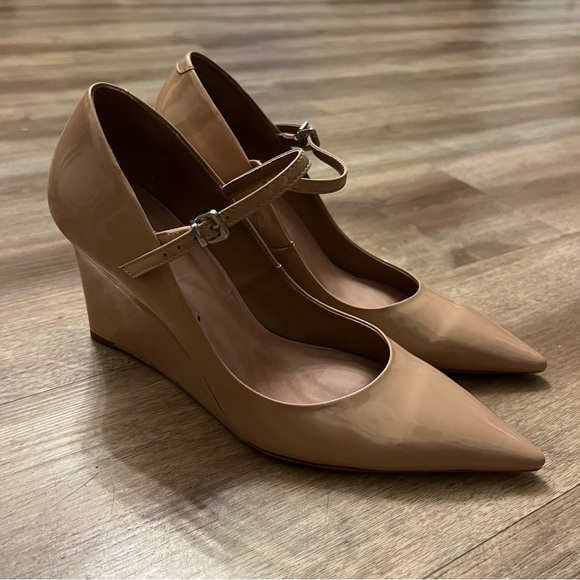 Anthropologie Maeve The Sibley Mary Jane Wedge Heels - Picture 5 of 9